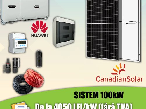 Sistem fotovoltaic Canadian Solar 100kW
