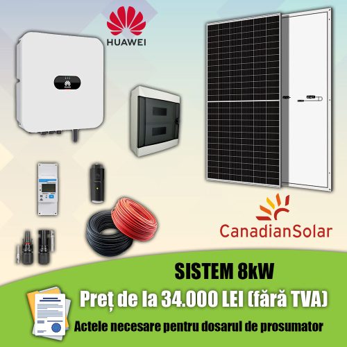 Sistem fotovoltaic Canadian Solar 8kW